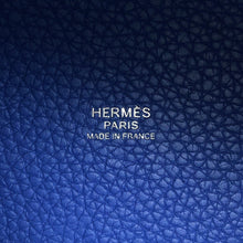 将图像加载到图库查看器中，HERMES Picotin Lock Casaque Blue Saphir/Blue Brighton Taurillon Clemence Size PM
