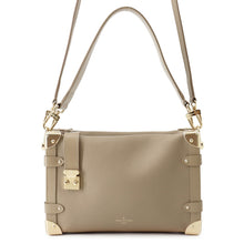 Load image into Gallery viewer, LOUIS VUITTON side trunk Taupe GreyM25072 Grained Calf Leather Size MM
