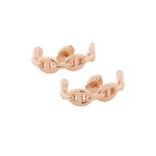 将图像加载到图库查看器中，HERMES Chaine d'Ancre Earrings 18K Pink Gold
