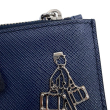 Load image into Gallery viewer, PRADA Bellboy Coin purse Navy2MB343 Saffiano LeatherLeather
