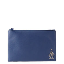 Load image into Gallery viewer, PRADA Bellboy TravelPouch Blue2M1441_9Z2_F0016 Saffiano LeatherLeather
