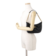 将图像加载到图库查看器中，GUCCI GG Marmont ChainShoulder Bag Black777263 Leather

