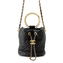 Load image into Gallery viewer, CHANEL Matelasse 2WAY Shoulder Bag BlackAS2608 Lambskin
