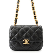 Load image into Gallery viewer, CHANEL Matelasse Mini Flap Bag BlackAS3205 Lambskin
