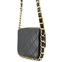 Load image into Gallery viewer, CHANEL Matelasse Small Flap Bag BlackAS2831 Lambskin Size Small
