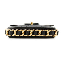 Load image into Gallery viewer, CHANEL Matelasse Small Flap Bag BlackAS2831 Lambskin Size Small
