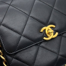 Load image into Gallery viewer, CHANEL Matelasse Small Flap Bag BlackAS2831 Lambskin Size Small
