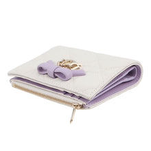 将图像加载到图库查看器中，Dior Lady Dior Dahlia Wallet Japan Limited Edition White/PurpleS2605OUQC_M38E Lambskin
