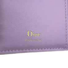 将图像加载到图库查看器中，Dior Lady Dior Dahlia Wallet Japan Limited Edition White/PurpleS2605OUQC_M38E Lambskin
