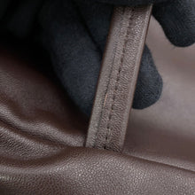 Load image into Gallery viewer, The Row Astra Bowling Bag Shoulder Bag Dark BrownW1725L117DBAS Lambskin
