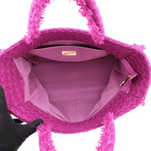 将图像加载到图库查看器中，CHANEL Tweed Shopping Tote PurpleAS0976 Tweed

