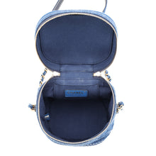 Load image into Gallery viewer, CHANEL Matelasse Denim Vanity NavyAS1336 Denim
