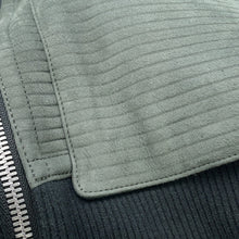 Load image into Gallery viewer, HERMES Zip-up Mouton Jacket Size 48 Khaki Leather suede boa
