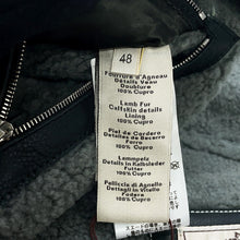Load image into Gallery viewer, HERMES Zip-up Mouton Jacket Size 48 Khaki Leather suede boa
