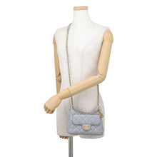 Load image into Gallery viewer, CHANEL Hobo Bag GrayAS4323 Shiny Calf Leather
