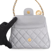 Load image into Gallery viewer, CHANEL Hobo Bag GrayAS4323 Shiny Calf Leather
