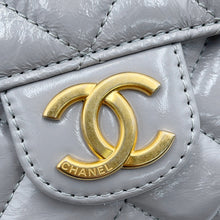 Load image into Gallery viewer, CHANEL Hobo Bag GrayAS4323 Shiny Calf Leather
