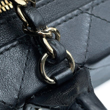 将图像加载到图库查看器中，CHANEL Matelasse CC Logo 2WAY Chain Vanity Bag BlackAS3345 Calf Leather
