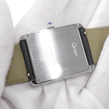 Load image into Gallery viewer, CARTIER Tank Solo LM Stainless Steel Leather Silver DialWSTA0028
