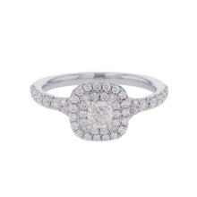 Load image into Gallery viewer, TIFFANY&amp;Co. Soleste Cushion Cut Ring Size Approximately 8th Pt950
