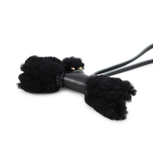 将图像加载到图库查看器中，HERMES Buddy Epic Bag Charm Black Lambskin Mouton
