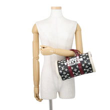 Load image into Gallery viewer, LOUIS VUITTON Keepall Bandouliere Noir/Blanc/Rouge FoncéM23788 Monogram・Shearling Size 25
