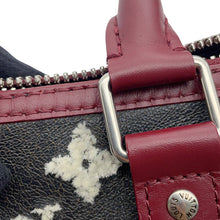 Load image into Gallery viewer, LOUIS VUITTON Keepall Bandouliere Noir/Blanc/Rouge FoncéM23788 Monogram・Shearling Size 25
