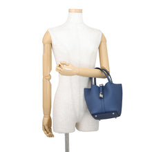 Load image into Gallery viewer, HERMES Picotin Lock Blue Tie Taurillon Clemence Size PM
