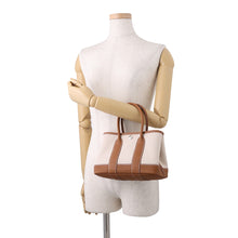 将图像加载到图库查看器中，HERMES Neo Garden Gold/Ecru Toile H Viking Negonda Leather Size 23
