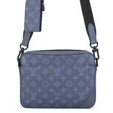 将图像加载到图库查看器中，LOUIS VUITTON Duo messenger NavyM45730 Monogram Shadow Size M
