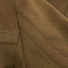 将图像加载到图库查看器中，CHANEL Pea coat, half coat, COCO Button, vintage Size 40 KhakiP08325 Cashmere100%
