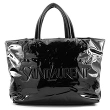 Load image into Gallery viewer, SAINT LAURENT PARIS Logo Maxi Tote Bag Black777487 Patent Leather
