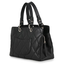 Load image into Gallery viewer, CHANEL Matelasse CC Logo Tote Bag BlackA46885 Caviar Leather
