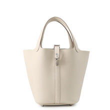 将图像加载到图库查看器中，HERMES Picotin Lock Craie Taurillon Clemence Size PM
