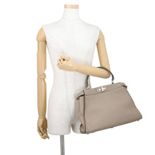 将图像加载到图库查看器中，FENDI Selleria Peekaboo 2WAY Handbag Korda8BN290 1RM F04Y9 Leather Size Medium
