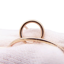 将图像加载到图库查看器中，HERMES Echappee Loop Earrings Size PM 18K Pink Gold
