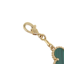 将图像加载到图库查看器中，Van Cleef &amp; Arpels Vintage Alhambra Bracelet 5 motifs MalachiteVCARL80900 18K Yellow Gold
