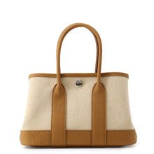 Load image into Gallery viewer, HERMES Neo Garden Ecru/Sesame Toile H Negonda Leather Size 23
