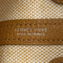 Load image into Gallery viewer, HERMES Neo Garden Ecru/Sesame Toile H Negonda Leather Size 23

