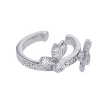 将图像加载到图库查看器中，GRAFF Butterfly Flower Diamond Ear CuffRGE2163 18K White Gold
