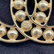 Load image into Gallery viewer, CHANEL CC Logo PearlBrooch Champagne GoldA85331 Metal Faux Pearl Rhinestone
