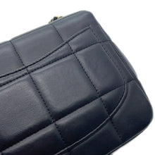 将图像加载到图库查看器中，CHANEL Chocolate Bar Mini Flap Chain Shoulder Bag BlackAS3744 Lambskin Size Mini
