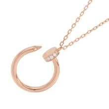 将图像加载到图库查看器中，CARTIER Juste Un Clou Diamond PendantB7224887 18K Pink Gold
