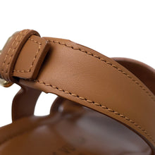 Load image into Gallery viewer, LOUIS VUITTON Maya Line LV Circle Platform Sandals Brown1ACYKM Leather Size 36H
