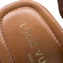 Load image into Gallery viewer, LOUIS VUITTON Maya Line LV Circle Platform Sandals Brown1ACYKM Leather Size 36H
