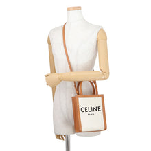 Load image into Gallery viewer, CELINE Vertical hippopotamus Natural/Tan193302BNZ.02NT Canvas Leather Size Mini
