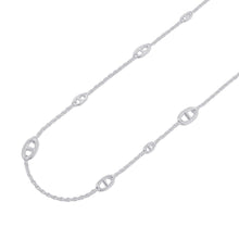 将图像加载到图库查看器中，HERMES Chaine d'Ancre Farandole Necklace Size 80 SV925
