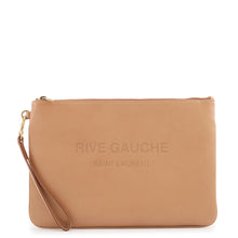 Load image into Gallery viewer, SAINT LAURENT PARIS Rive Gauche Clutch Bag Beige581369 Leather
