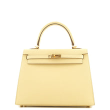 Load image into Gallery viewer, HERMES Kelly Sellier Jaune Poussin Epsom Size 25

