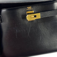 Load image into Gallery viewer, HERMES Mini Kelly Shoulder Bag Black Box Calf Leather Size 20
